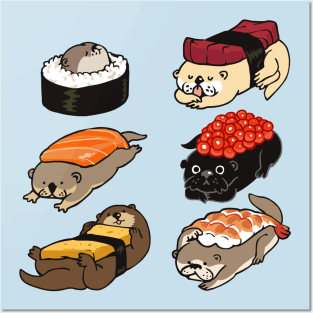 Sushi Otter Posters and Art